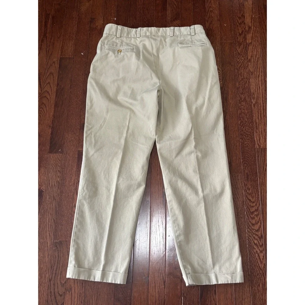 Bills Khakis M2 Standard Fit Khaki Pants 34x30 Made in USA Cuffed Chinos Tan